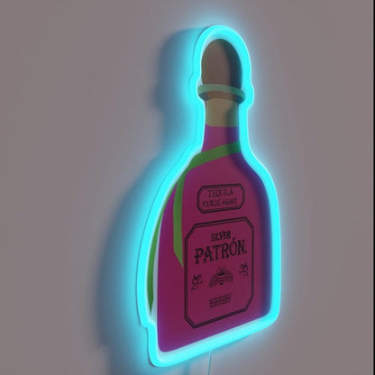 Pink Patron Bottle Rgb Led Neon Sign - Shineneon