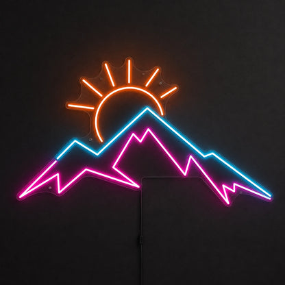 Pink Peak Mountain Neon Sign LED Neon Sign main product image