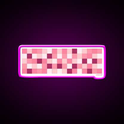 Pink Pixelated Censored Bar Man Cave Bar Led Neon Sign Rgb Color