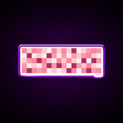 Pink Pixelated Censored Bar Man Cave Bar Led Neon Sign Rgb Color