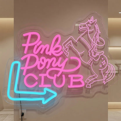 Pink Pony Club LED Neon Sign - 04 Size Image