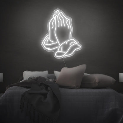 Pink Praying Hands Led Neon Sign For Modern Bedroom Decor | Shineneon