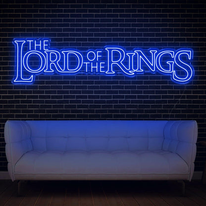 Pink Retro Script The Lord Of The Rings Led Neon Sign For Home Decor | Shineneon