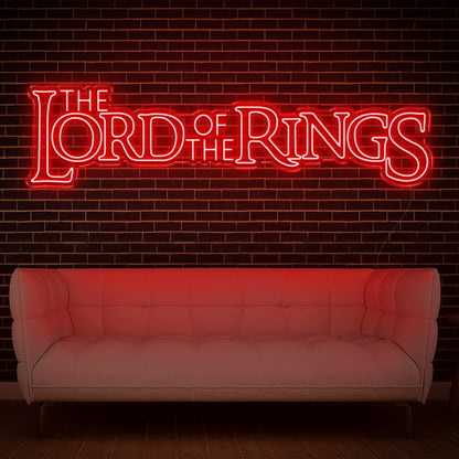 Pink Retro Script The Lord Of The Rings Led Neon Sign For Home Decor | Shineneon