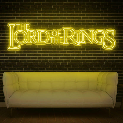 Pink Retro Script The Lord Of The Rings Led Neon Sign For Home Decor | Shineneon
