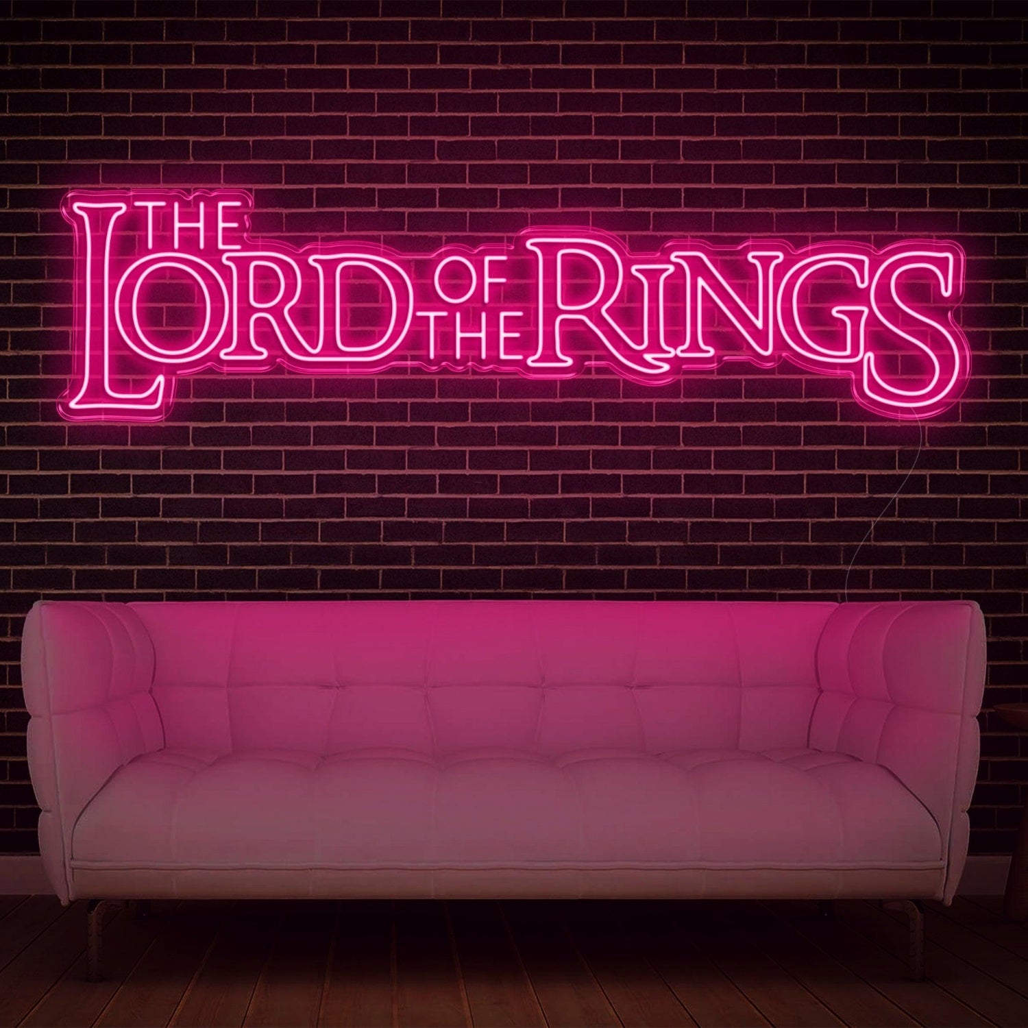 Pink Retro Script The Lord Of The Rings Led Neon Sign For Home Decor | Shineneon