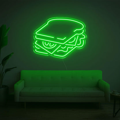 Pink Sandwich Led Neon Sign For Home Cafe Decor | Shineneon