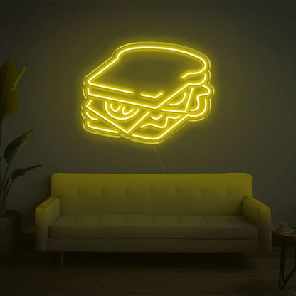 Pink Sandwich Led Neon Sign For Home Cafe Decor | Shineneon