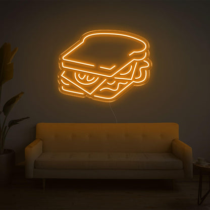 Pink Sandwich Led Neon Sign For Home Cafe Decor | Shineneon
