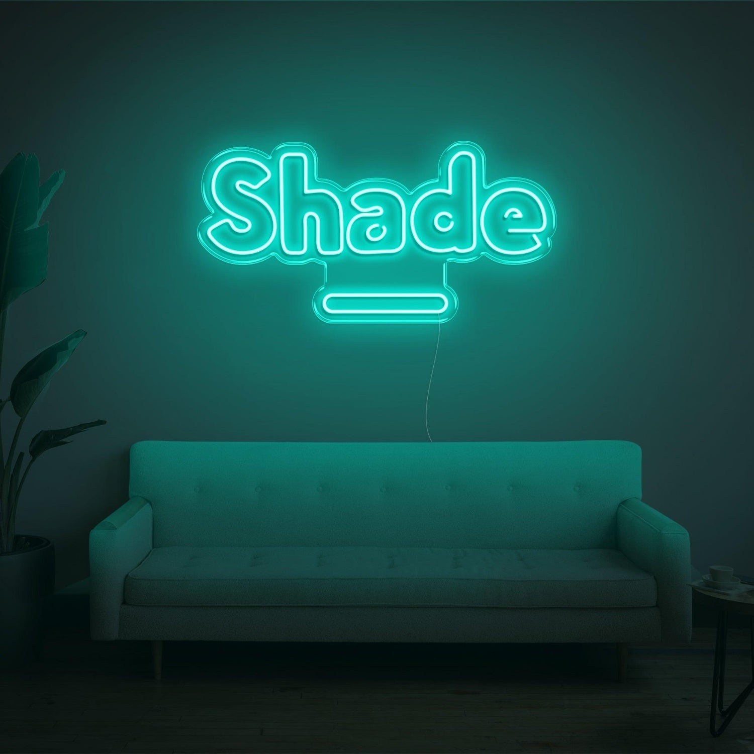Pink Shade Led Neon Sign With Cup Design For Home Studio Decor | Shineneon