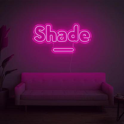 Pink Shade Led Neon Sign With Cup Design For Home Studio Decor | Shineneon