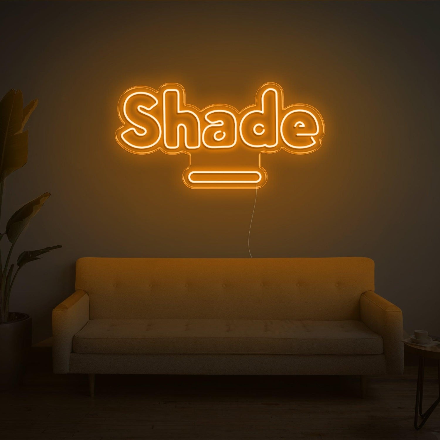 Pink Shade Led Neon Sign With Cup Design For Home Studio Decor | Shineneon