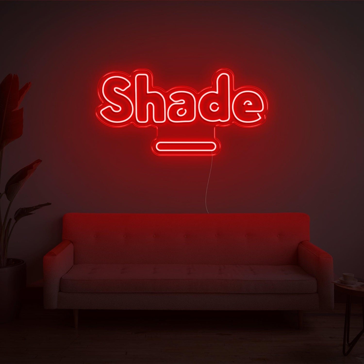Pink Shade Led Neon Sign With Cup Design For Home Studio Decor | Shineneon