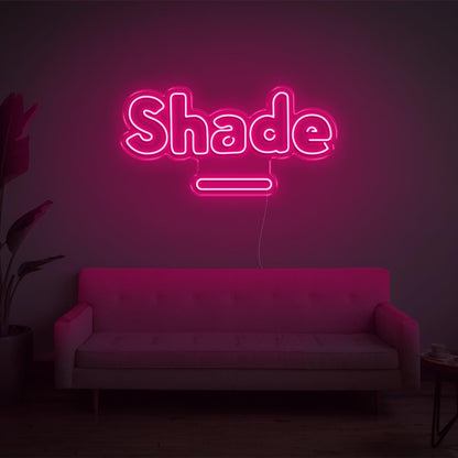 Pink Shade Led Neon Sign With Cup Design For Home Studio Decor | Shineneon