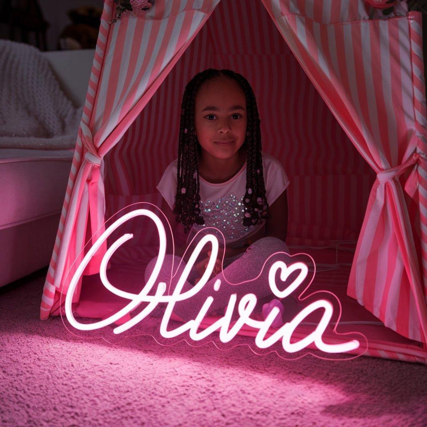 Pink Sophia Led Neon Sign Birthday Party Kids Bedroom Decor | Shineneon