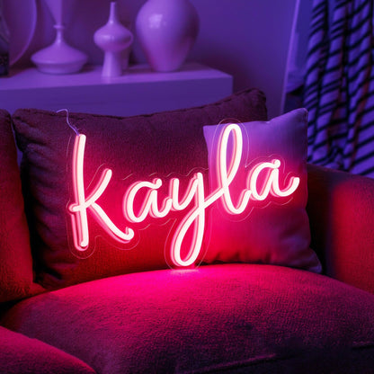 Pink Sophia Led Neon Sign Birthday Party Kids Bedroom Decor | Shineneon