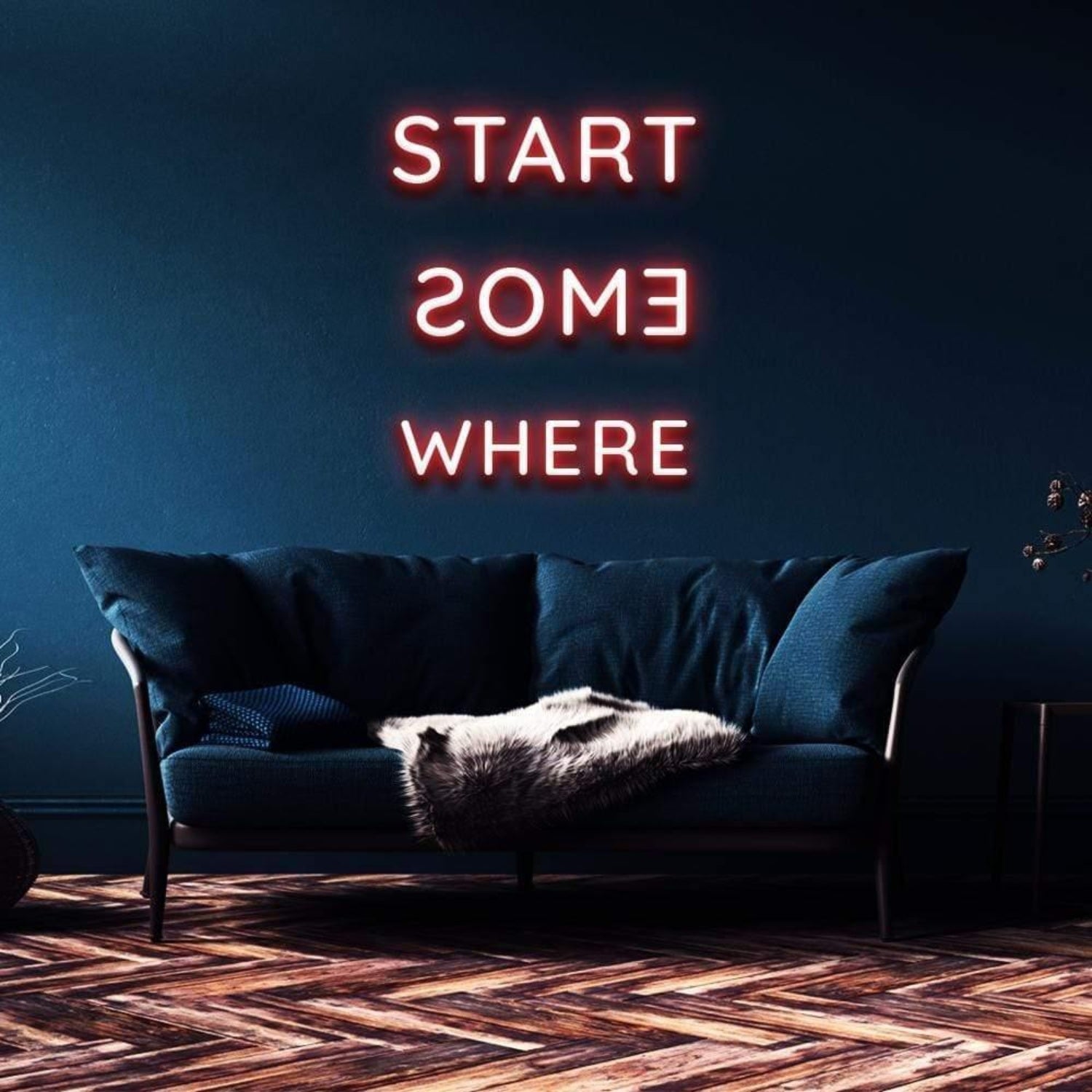 Pink Start Somewhere Led Neon Sign For Modern Home Decor | Shineneon