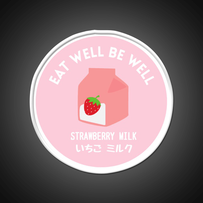 Pink Strawberry Milk Carton Japanese Food Snack Food Led Neon Sign Rgb Color - Shineneon