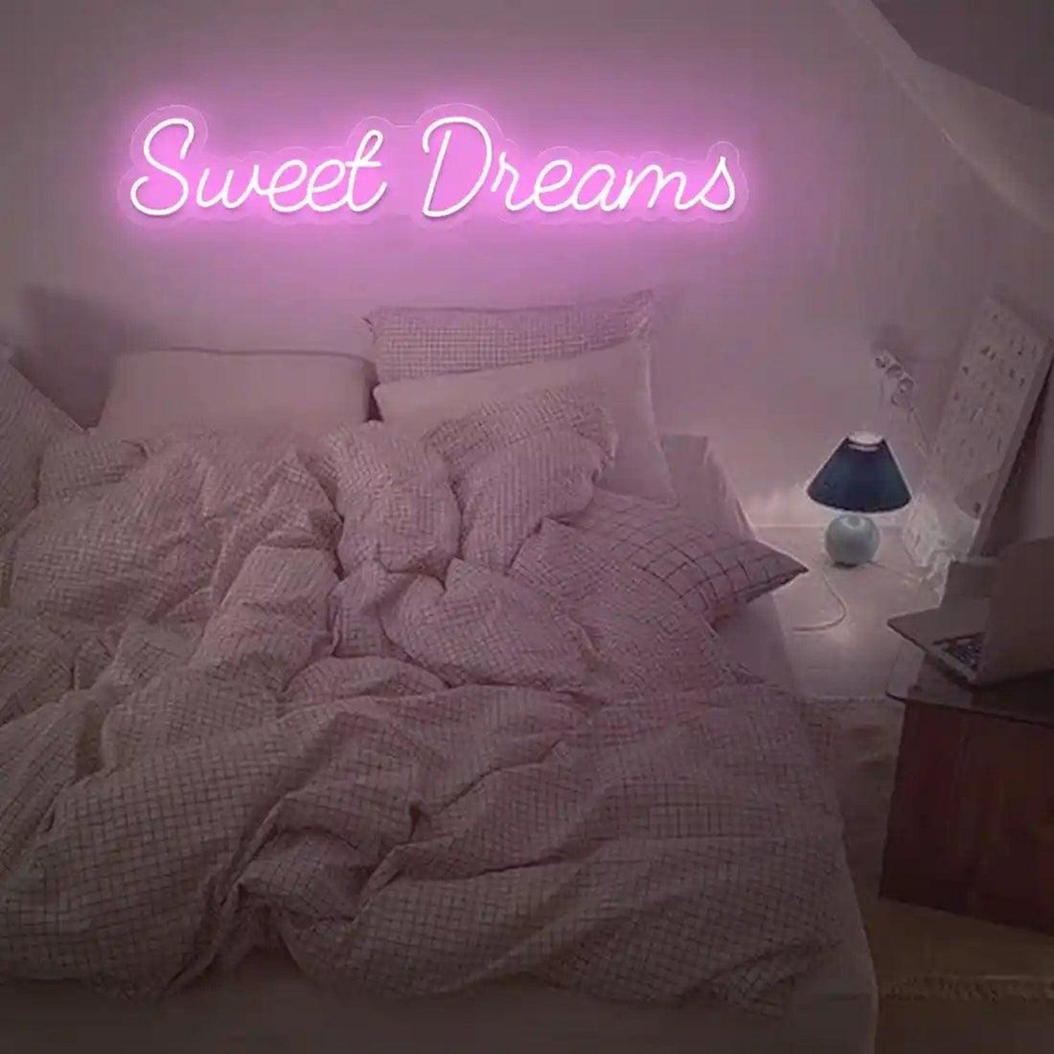 Pink Sweet Dreams Led Neon Sign For Cozy Bedroom Ambiance | Shineneon