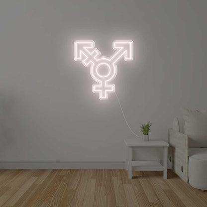 Pink Transgender Symbol Led Neon Sign For Modern Indoor Wall Decor | Shineneon