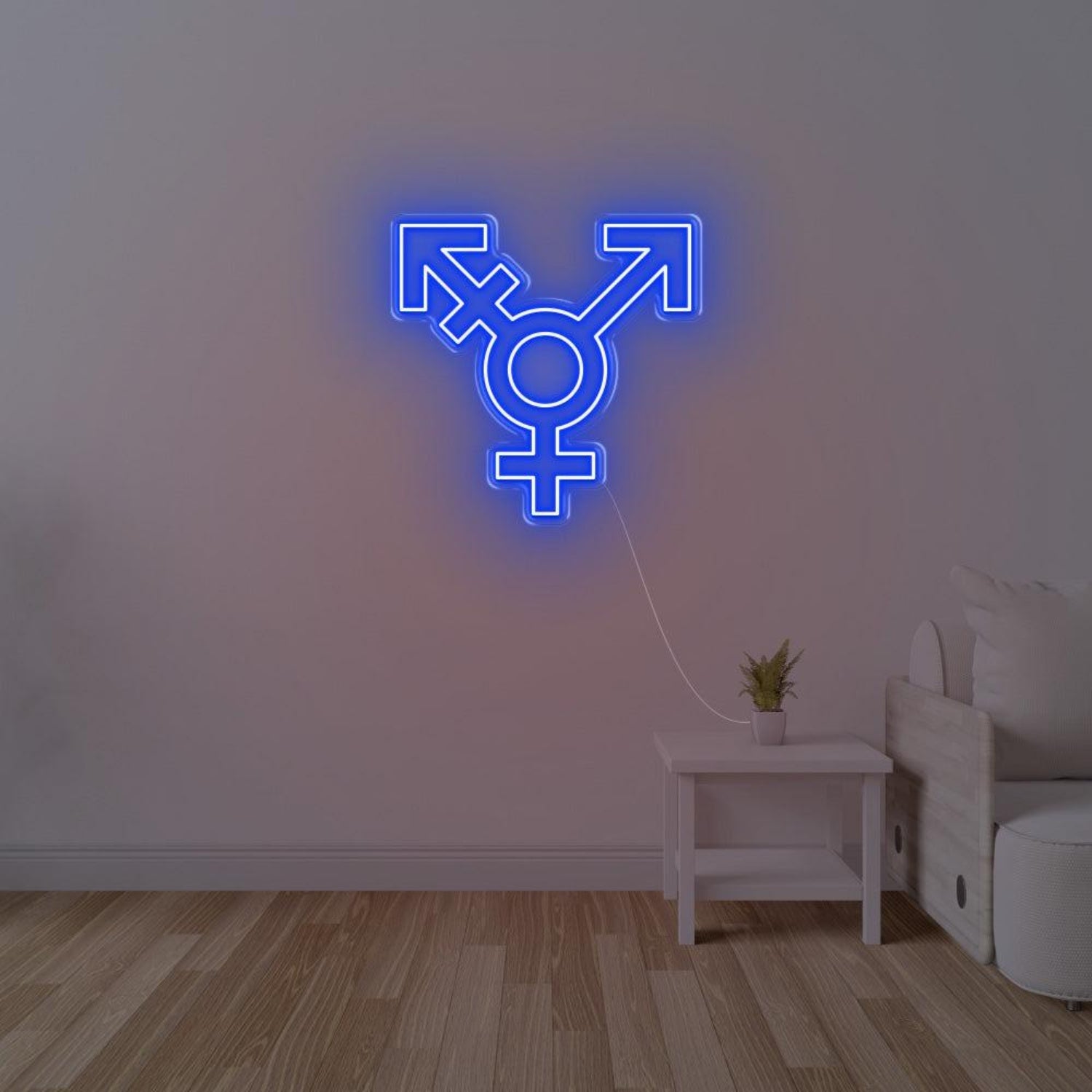 Pink Transgender Symbol Led Neon Sign For Modern Indoor Wall Decor | Shineneon