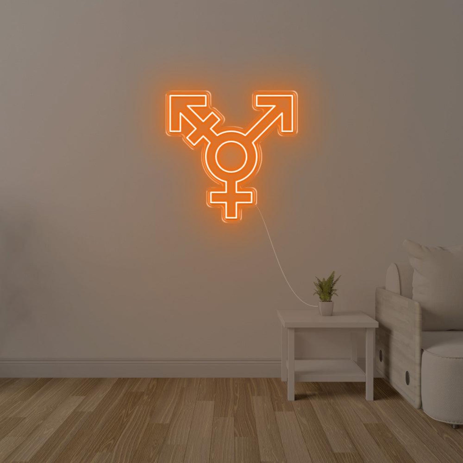 Pink Transgender Symbol Led Neon Sign For Modern Indoor Wall Decor | Shineneon