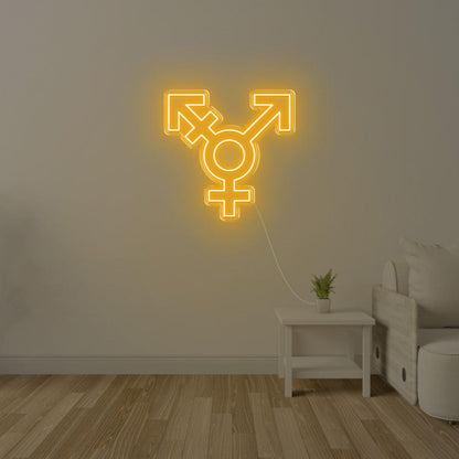 Pink Transgender Symbol Led Neon Sign For Modern Indoor Wall Decor | Shineneon