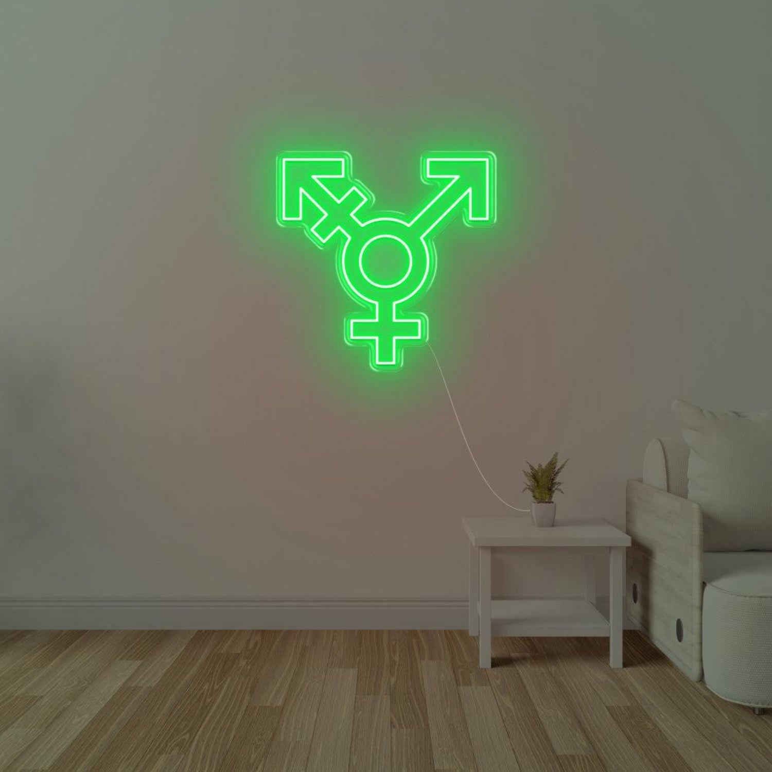 Pink Transgender Symbol Led Neon Sign For Modern Indoor Wall Decor | Shineneon