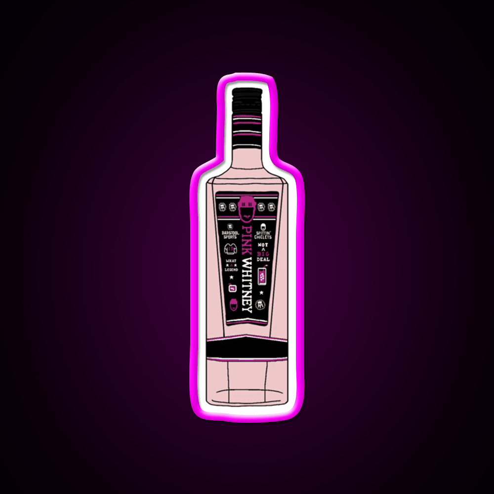 Pink Whitney Whiskey Drink Bar Led Neon Sign Rgb Color - Shineneon