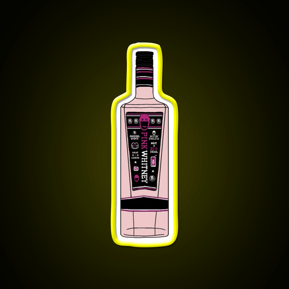 Pink Whitney Whiskey Drink Bar Led Neon Sign Rgb Color - Shineneon