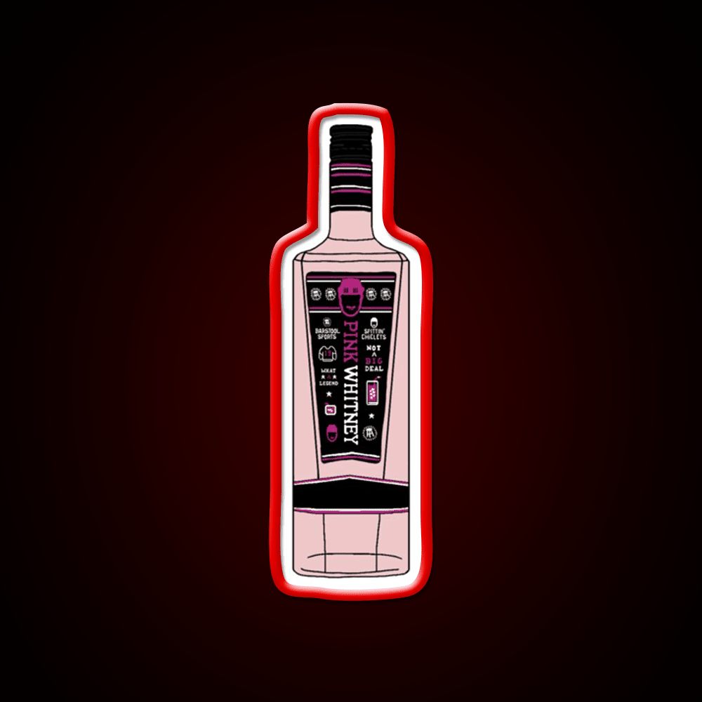 Pink Whitney Whiskey Drink Bar Led Neon Sign Rgb Color - Shineneon