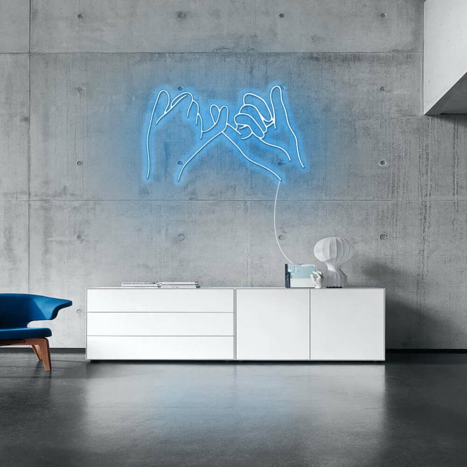 Pinky Finger Promise Neon Sign For Friendship And Positive Spaces | Shineneon