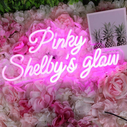 Pinky Shelbys Glow Pink Led Neon Sign - Shineneon