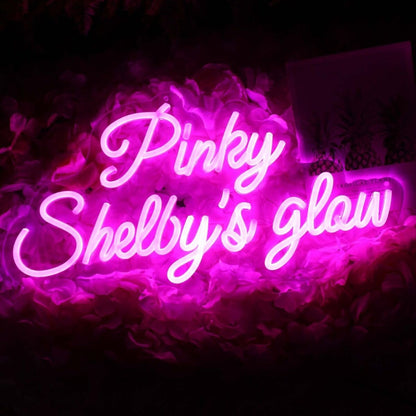 Pinky Shelbys Glow Pink Led Neon Sign - Shineneon
