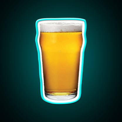 Pint Beer Glass Beer Bar Decor Led Neon Sign Rgb Color - Size and dimension reference