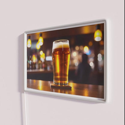Pint Of Beer At Bar Rgb Led Neon Sign - Shineneon