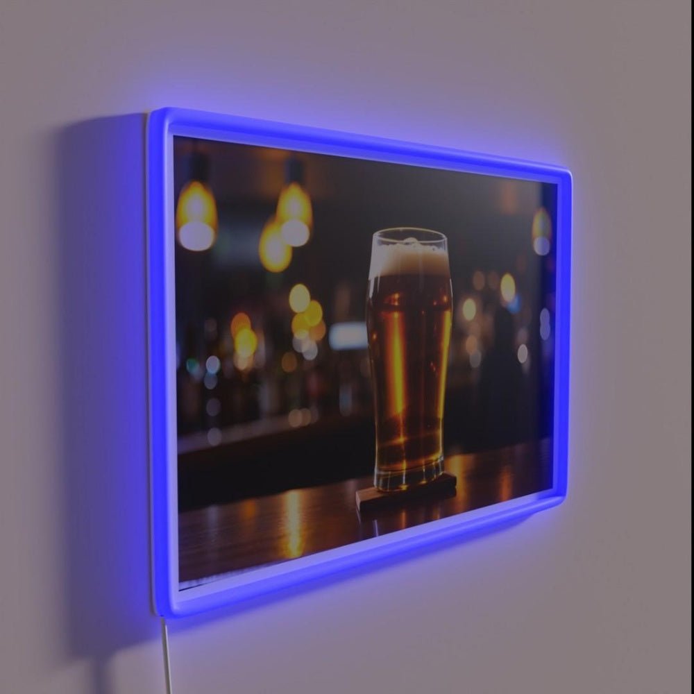 Pint Of Beer At Bar Rgb Led Neon Sign - Shineneon