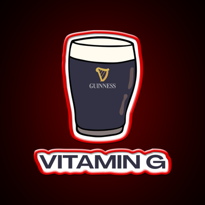 Pint Of Guiness Vitamin G Split The G Beer Bar Decor Led Neon Sign Rgb Color - LED neon sign view 10