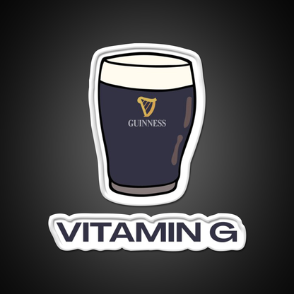 Pint Of Guiness Vitamin G Split The G Beer Bar Decor Led Neon Sign Rgb Color - LED neon sign view 11