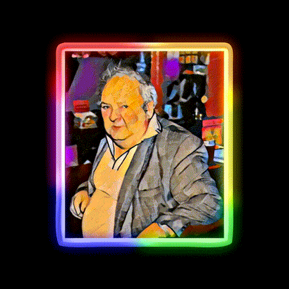 Pintman Paddy Losty Beer Bar Decor Led Neon Sign Rgb Color - LED neon sign close-up detail