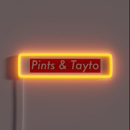 Pints And Tattoo Logo Rgb Led Neon Sign - Shineneon