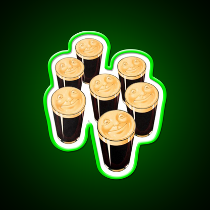 Pints Of Guinness Beer Bar Decor Led Neon Sign Rgb Color - LED neon sign view 8