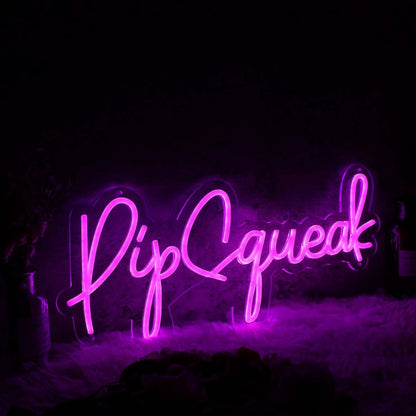 Pipsqueak Pink Led Neon Sign For Fun And Whimsical Decor | Shineneon