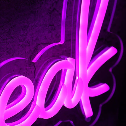 Pipsqueak Pink Led Neon Sign For Fun And Whimsical Decor | Shineneon