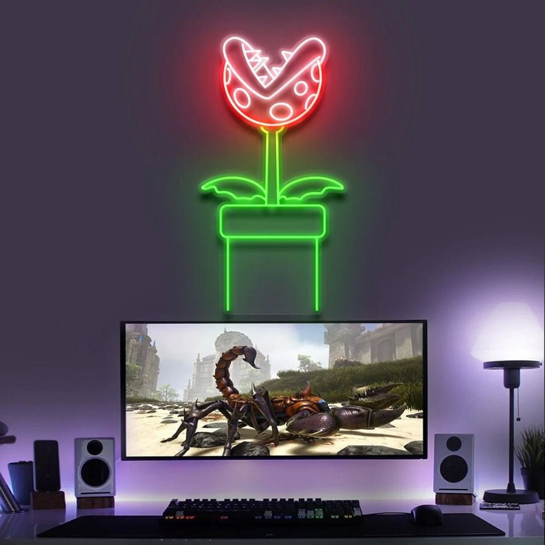 Piranha Plant Gaming Led Sign Business Neon Sign - Shineneon