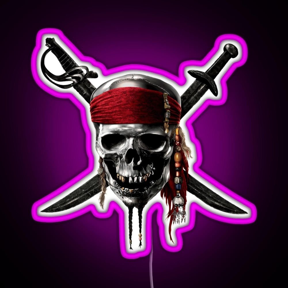 Pirates Of The Caribbean Rgb Led Neon Sign Pop Wall Art - Shineneon
