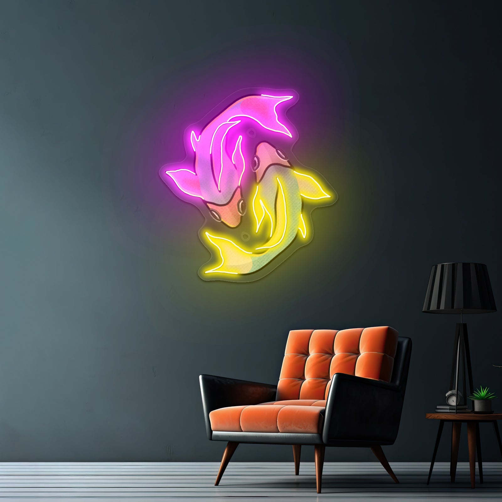 Pisces Fish Sign Zodiac Artwork Aesthetic Neon Signs