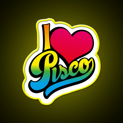 Pisco Peru Cocktail Bar Decor Led Neon Sign Rgb Color - LED neon sign view 6