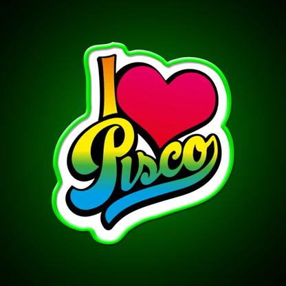 Pisco Peru Cocktail Bar Decor Led Neon Sign Rgb Color - Shineneon