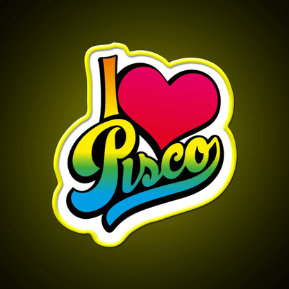 Pisco Peru Cocktail Bar Decor Led Neon Sign Rgb Color - Shineneon